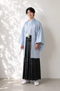 男性紋付羽織袴グレー - Image 01 (July 23, 2026)